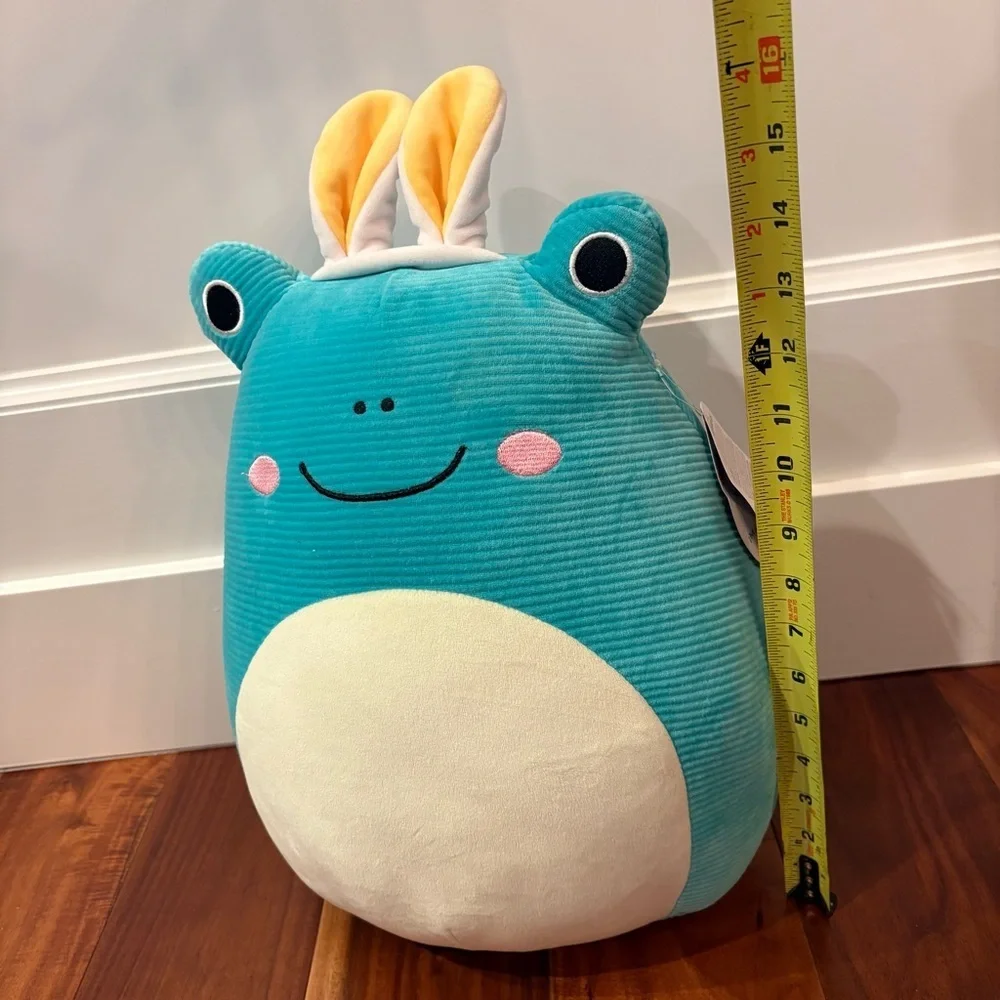 NWT Squishmallows Robert the Frog Corduroy Easter Edition 14” Large Super Rare